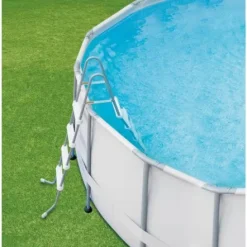 Summer Waves Elite 16′ x 48″ Round Metal Frame Pool with Deluxe Accessories White
