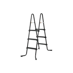 Summer Waves Elite Metal Frame Rectangular Above Ground Pool with Filter Pump and Ladder Gray