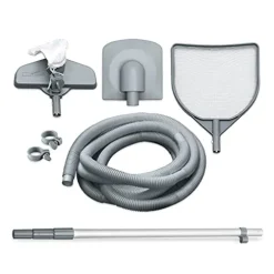 Summer Waves 18ft Elite Frame Above-Ground Pool with Filter Pump, Ladder & Pool Cover Gray