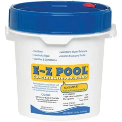 Summer Waves 14ft Round Frame Pool Set with Skimmer & Ladder Brown