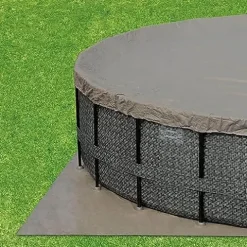 Summer Waves 16ft x 48in Above Ground Pool Set with Pump & Accessories Dark Herringbone