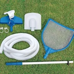 Summer Waves 16ft x 48in Above Ground Pool Set with Pump & Accessories Dark Herringbone