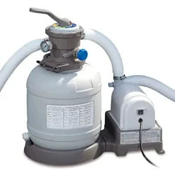 Summer Waves Outdoor Rectangular Frame Above Ground Swimming Pool Set Gray