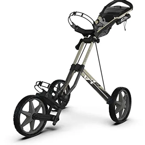 Sun Mountain Golf Speed Cart V1R 3 Wheel Push Cart – Steel Fog