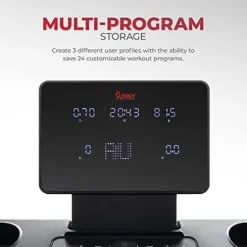 Sunny Health & Fitness Astra Elite Advanced Brushless Technology Treadmill Black