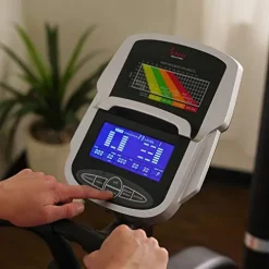 Sunny Health & Fitness Electric Elliptical Trainer with Programmable Monitor – SF-E3875 Black