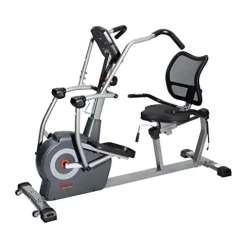 Sunny Health & Fitness Elite Recumbent Cross Trainer & Elliptical Machine Grey
