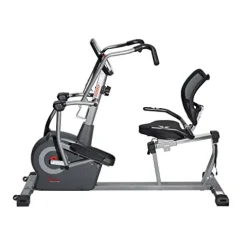Sunny Health & Fitness Elite Recumbent Cross Trainer & Elliptical Machine Grey