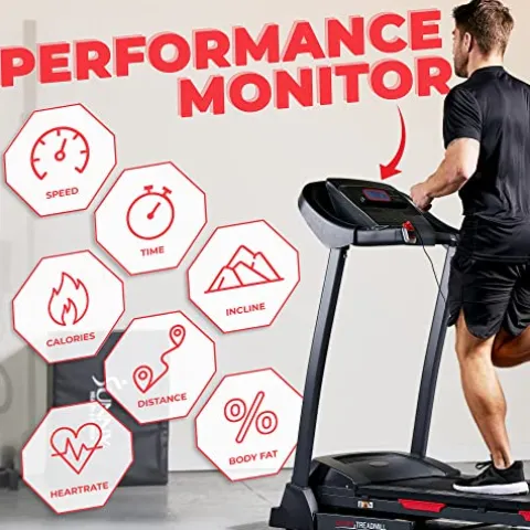 Sunny Health & Fitness Folding Incline Treadmill Black