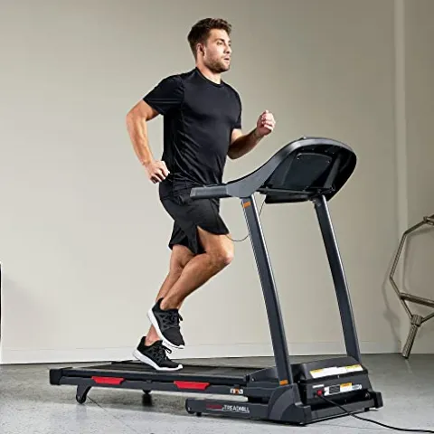 Sunny Health & Fitness Folding Incline Treadmill Black