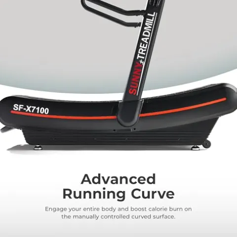 Sunny Health & Fitness Manual Treadmill Black