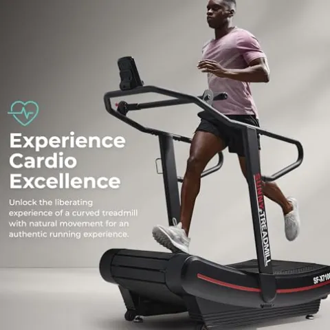 Sunny Health & Fitness Manual Treadmill Black