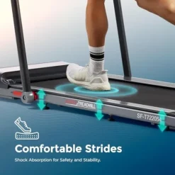 Sunny Health & Fitness Pegasus Smart Treadmill Gray