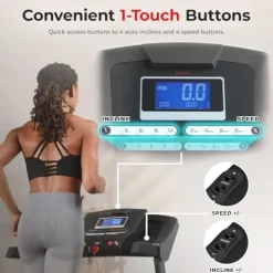 Sunny Health & Fitness Smart Treadmill Black