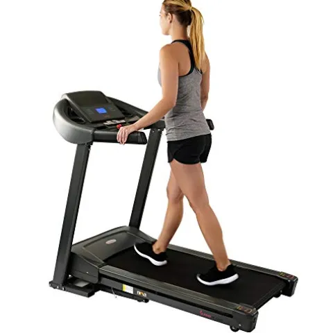 Sunny Health & Fitness T7643 Heavy Duty Walking Treadmill Gray