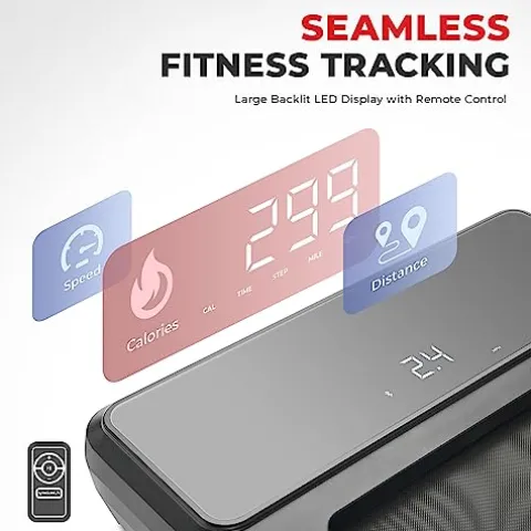 Sunny Health & Fitness Treadpad® Pacer Dual Mode Treadmill Black