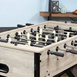 Sunnydaze Delano 54.5-Inch Foosball Table Gray