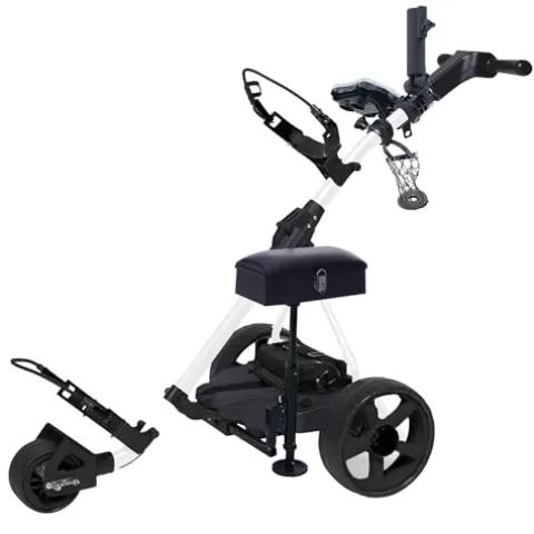 Super E Caddy Fully Loaded Weekender Electric Golf Cart White