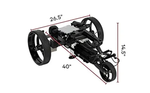 Super E Caddy The Pro Wireless Remote Control Electric Golf Cart Black