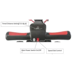 Super E Caddy The Weekender 3-Wheel Electric Golf Cart Lightweight Portable Folding Electric Golf Push Cart Red