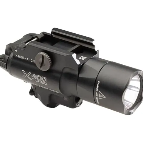 SureFire X400T High-Candela LED WeaponLight with Green Laser Black