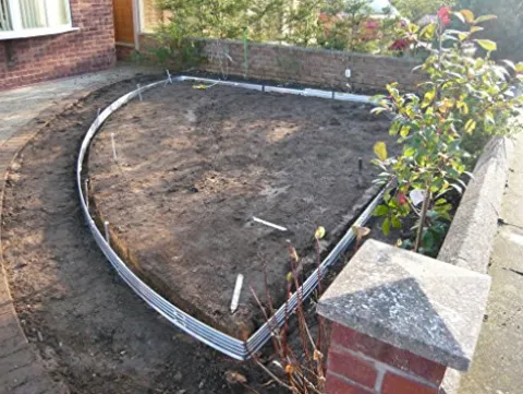 Sure-Loc 1/8″ x 4″ x 8′ Professional Aluminum Landscape Edging Black