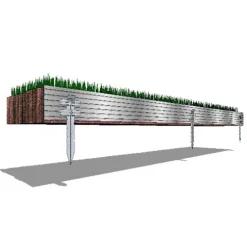 Sure-Loc 1/8″ x 4″ x 8′ Professional Aluminum Landscape Edging Black