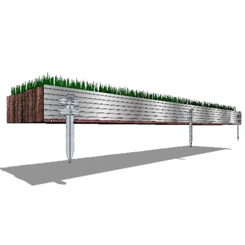 Sure-Loc 1/8″ x 4″ x 8′ Professional Aluminum Landscape Edging Black