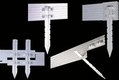 Sure-Loc 1/8″ x 4″ x 8′ Professional Aluminum Landscape Edging Black