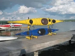 Suspenz Kayak Storage Rack, 2-Boat Free Standing – Yellow