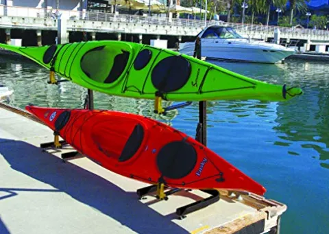 Suspenz Kayak Storage Rack 2-Boat Free Standing – Black