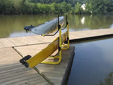 Suspenz Kayak Storage Rack 2-Boat Free Standing – Black