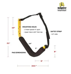Suspenz Kayak Storage Rack Yellow