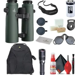 SWAROVSKI OPTIK 8×42 EL Range TA Laser Rangefinder Binoculars with Tracking Assistant, Padded Backpack, Flashlight, and Cleaning Kit