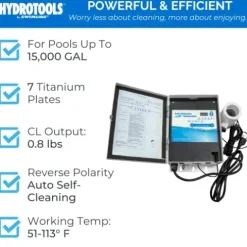 Swimline Hydrotools 87615 Salt Chlorine Generator (15K Gal)