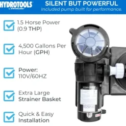 Swimline HydroTools Cartridge Pool Filter System with Connection Kit Multi