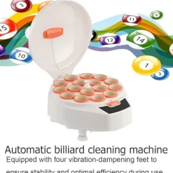 TABODD Automatic Billiard Cleaning Machine 180W Electric Snooker Polishing Washing Machine White #05