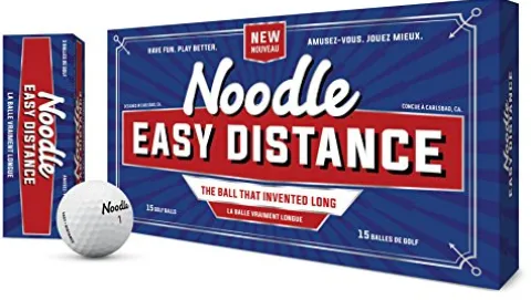 TaylorMade 2018 Noodle Easy Distance Golf Ball White Pack of 15