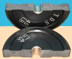 TDS Premium Quality Virgin Rubber Bumper Plate Set for CrossFit Training