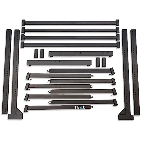 Teal Triangle Freestanding G-Watersport 4 Kayak and SUP Outdoor Storage Rack Black