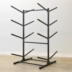 Teal Triangle Freestanding G-Watersport 8 Kayak and SUP Outdoor Storage Rack Black