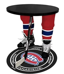 Team Tables Montreal Hockey Table Black Table Top w/ Montreal Puck Mat