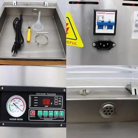 TECHTONGDA Chamber Vacuum Sealer Machine 110V for Food Saver Home & Commercial Use