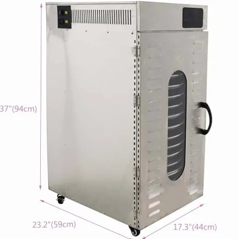 TECHTONGDA Commercial 16-Layer Food Dehydrator Rotary Dryer Stainless Steel