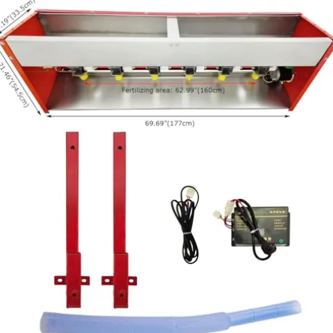 TECHTONGDA 48V Electric Broadcast Spreader 200lb Capacity with Adjustable Speed