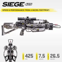 TenPoint Siege 425 Crossbow Vektra with RangeMaster 100 Scope and ACUslide System