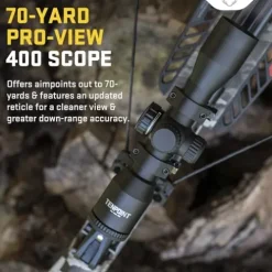 TenPoint Titan 400 Compact Profile Crossbow with T5 Trigger, Bow Hook, ACUdraw Silent, Pro-View 400 Scope Vektra