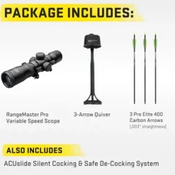 TenPoint Turbo S1 Crossbow Moss Green 390 FPS with RangeMaster Pro Scope & ACUslide System