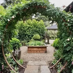 Terra Trellis Original Gracie Modern Arbor Moongate Oxide