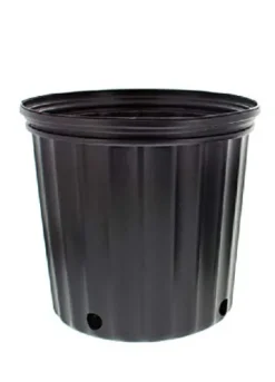 Thaisan7 3 Gallon Nursery Black Plastic Pots for Herbs & Flowers, 10″ Dia. x 9.25″ Tall (Pack of 50)